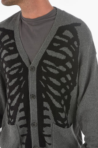 Cardigan RIBCAGE in Cotone Stretch 