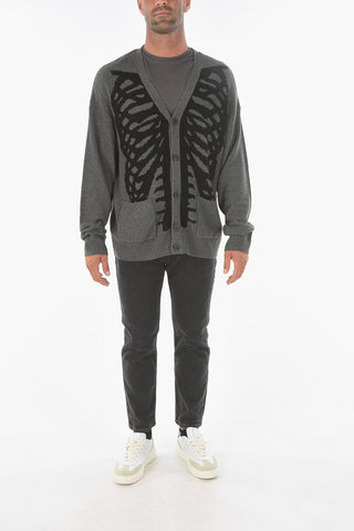 Cardigan RIBCAGE in Cotone Stretch 