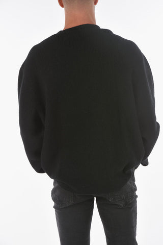 Wool Blend RIFT SAINTS Logoed Crewneck Sweater