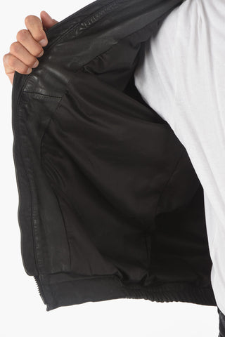 Giubbotto in Pelle HARLEY con Toppe Ricamate