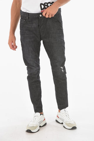 17cm stretch denim TIDY BIKER jeans