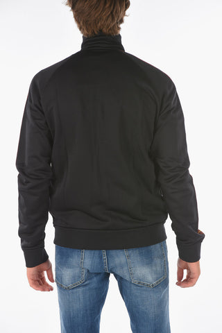 Logoed Side Band CLASSIC RAGLAN FIT Sweatshirt with Zip