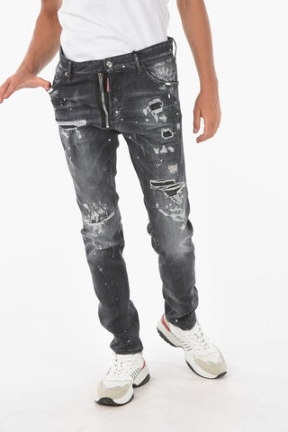 16cm vintage effect stretch denim COOL GUY jeans