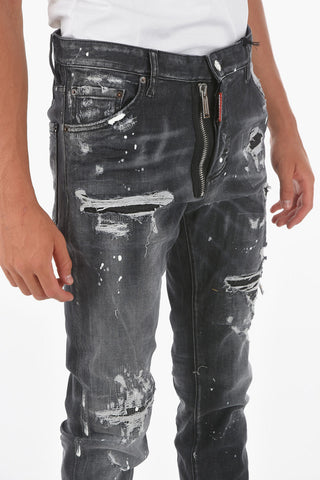 16cm vintage effect stretch denim COOL GUY jeans