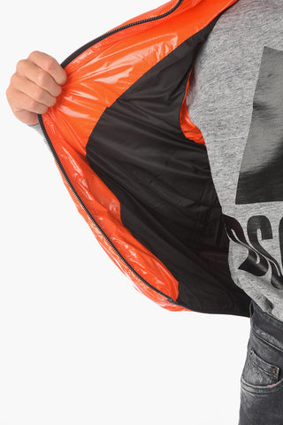 Piumino senza manica con chiusura zip