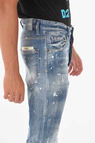 14,5cm Acid Wash Effect RELAX LONG CROTCH Jeans