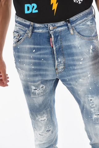 14,5cm Acid Wash Effect RELAX LONG CROTCH Jeans