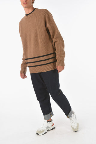 Crew-Neck Sweater with Embroidery