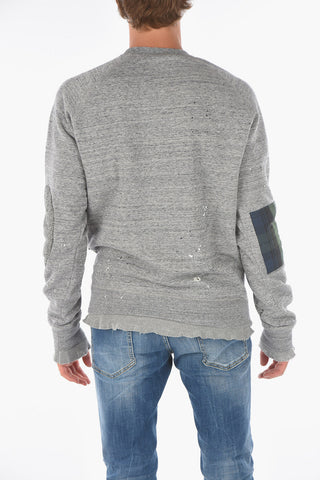 vintage effect CLASSIC RAGLAN FIT crew-neck sweatshirt
