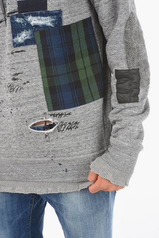 vintage effect CLASSIC RAGLAN FIT crew-neck sweatshirt