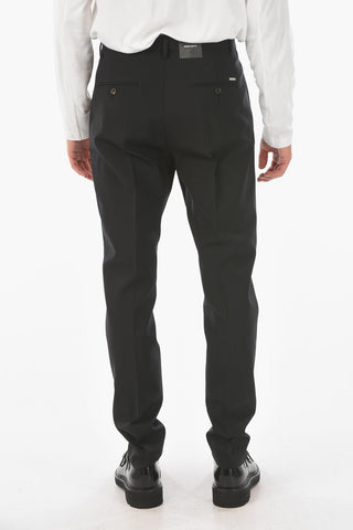 Virgin Wool Stretch SKINNY DAN FIT Pants