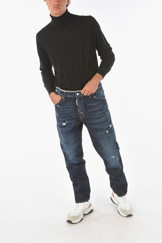 20cm frayed waist WORK WEAR COMBAT jeans