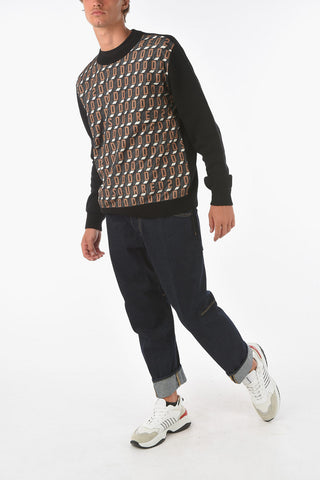 Maglia Girocollo con Logo All Over