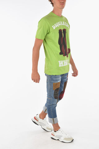 T-Shirt girocollo COOL FIT con maxi stampa frontale