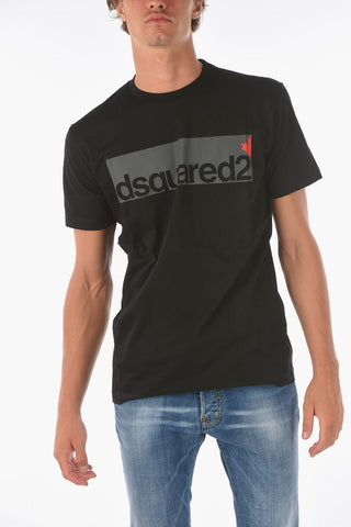 logo printed solid color COOL FIT t-shirt
