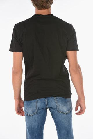 logo printed solid color COOL FIT t-shirt