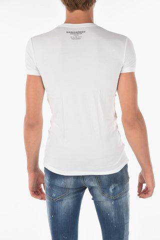 Solid Color Crew-Neck Set Of 2 T-shirt