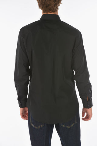 solid color classic collar shirt