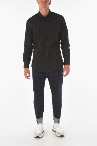 solid color classic collar shirt