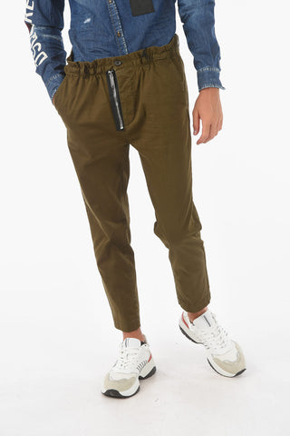 4 Pockets DAN ELASTIC FIT Pants with Drawstring on the Waist