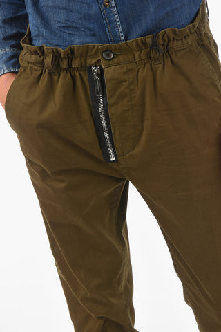 4 Pockets DAN ELASTIC FIT Pants with Drawstring on the Waist
