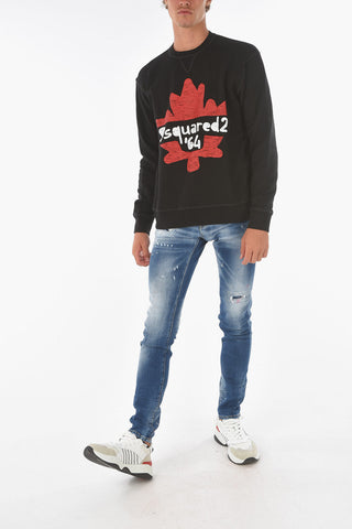 Printed COOL FIT Crew-neck Sweatshirt