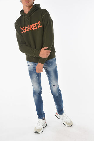 Contrasting Printed COOL FIT Hoodie