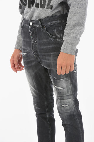 15cm vintage effect RELAX LONG CROTCH jeans