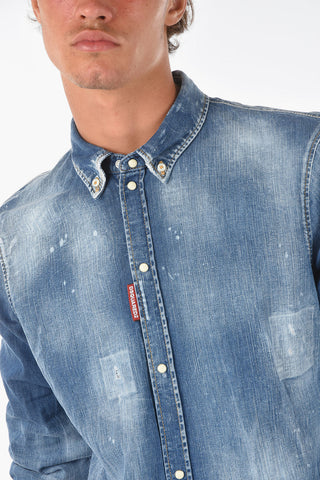 Denim DEAN B.D Shirt with Snap Buttons