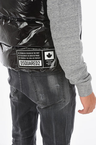 full zip sleeveless down jacket