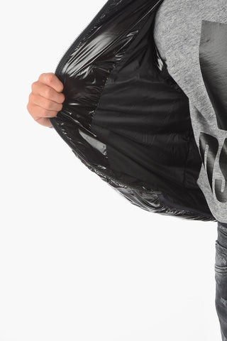 Piumino senza manica con chiusura zip