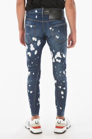 15cm Acid Wash Effect Sexy Twist Jeans