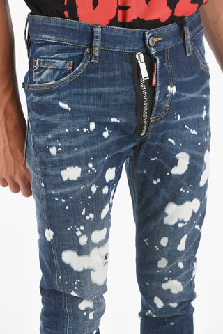 15cm Acid Wash Effect Sexy Twist Jeans