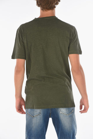 Maxi Logo Printed COOL FIT Crew-Neck T-shirt