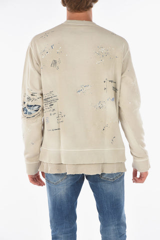 All Over Printed COOL FIT Crew-neck Sweashirt