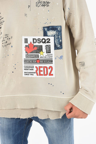 All Over Printed COOL FIT Crew-neck Sweashirt