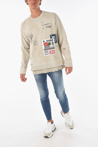 All Over Printed COOL FIT Crew-neck Sweashirt