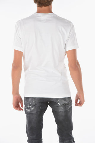 t-shirt COOL FIT a tinta unita con logo stampato