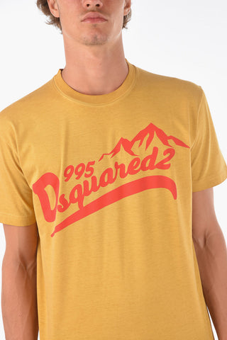 logo printed solid color COOL FIT t-shirt