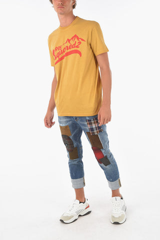 logo printed solid color COOL FIT t-shirt