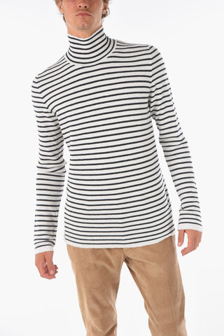 Striped Turtleneck Sweater