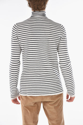 Striped Turtleneck Sweater