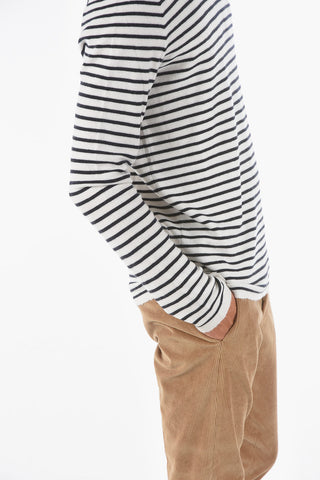 Striped Turtleneck Sweater