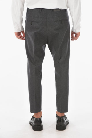 single pleat virgin wool 1 PLEAT AVIATOR FIT pants