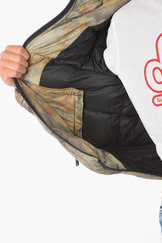 2 Pockets Camouflage Down Jacket with Hood