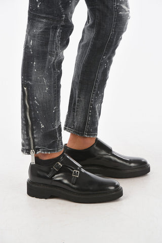 13cm Vintage Effect TIDY BIKER Jeans with Ankle Zip