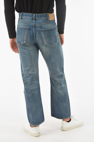 5 Pocket Straight Fit Distressed Denims