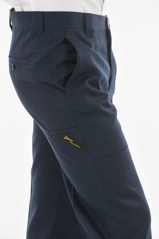 Pantaloni 4 Tasche in Lana con Passanti