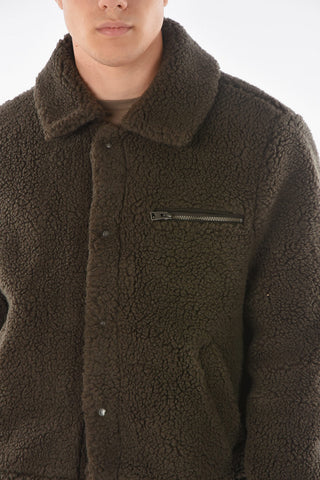 Breast-pocket ALS Shearling Jacket