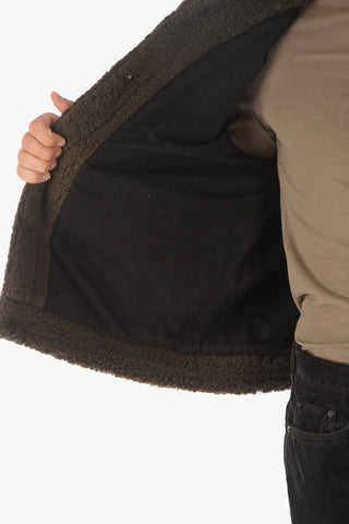 Breast-pocket ALS Shearling Jacket